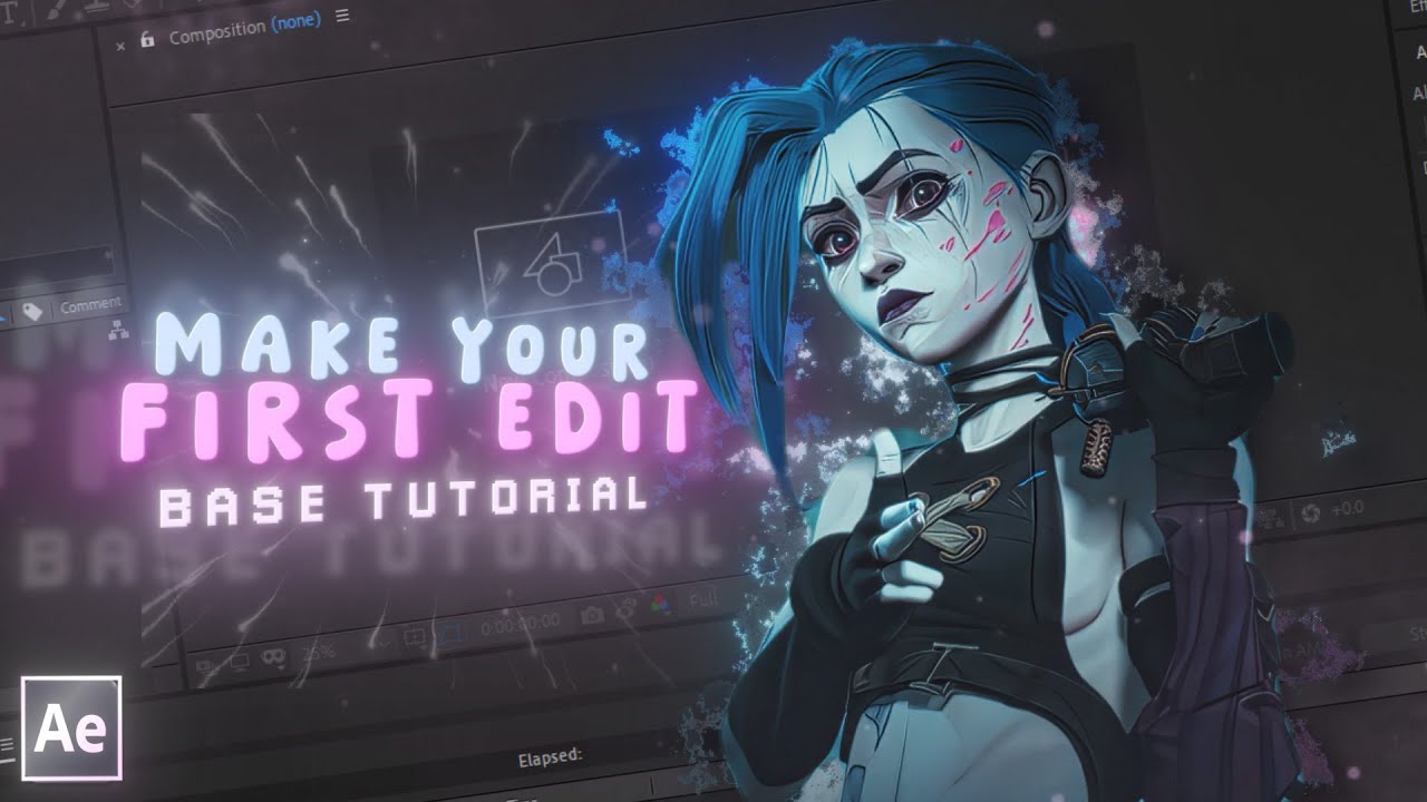 Make your first AE edit! II Basics II {Twixtor, Zooms, Flash, Blur ...