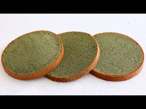 <strong>SUB</strong>)촉촉하고 부드러운 쑥 제누와즈 만들기 Mugwort Sponge <strong>Cake</strong>｜자도르