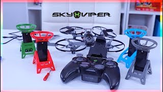 Sky Viper Hover Racer Game Enhanced Battle and Racing Drone Black 