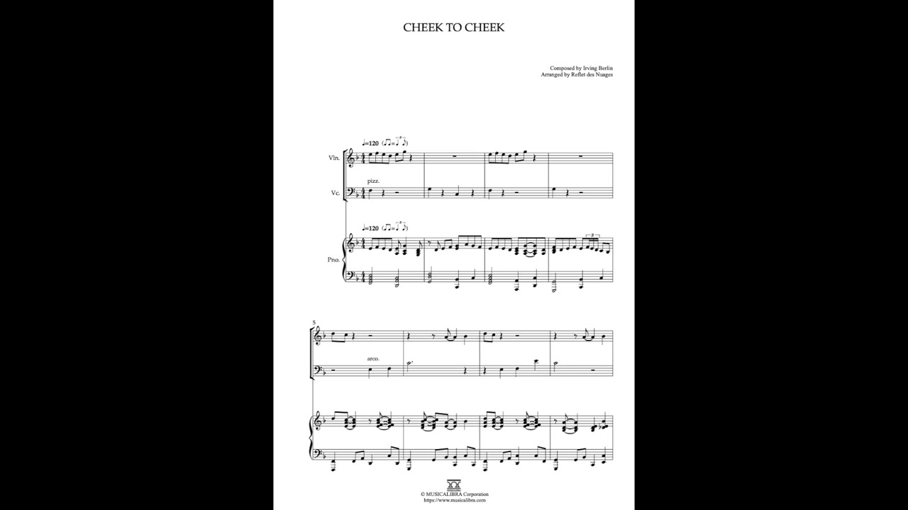 [MUSICALIBRA] Cheek to Cheek - Violin, Cello and Piano Trio