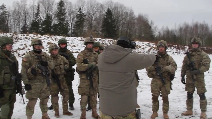 Live Fire Close Quarters Marksmanship Training For U.S. Paratroopers and Lithuanian Soldiers