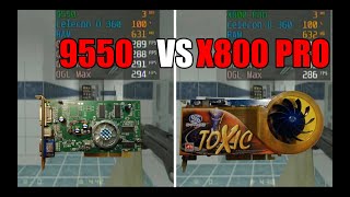 Radeon 9550 vs Radeon X800 PRO Test in 12 Games (No FPS Drop Capture Card)