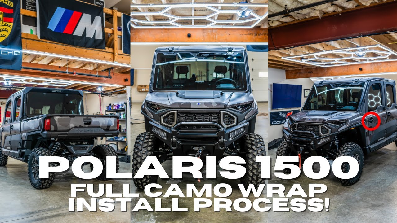 POLARIS 1500 | Full Camo Wrap INSTALL PROCESS!