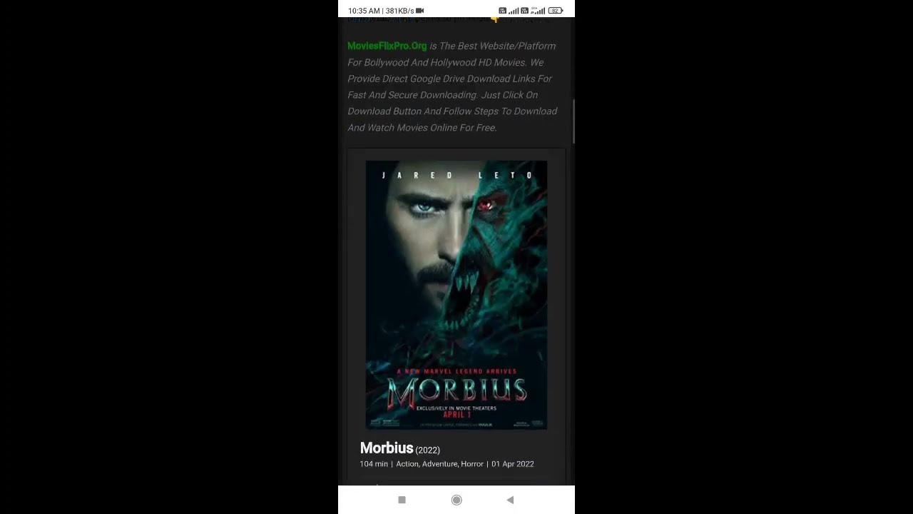 How to download movie morbius full hd  morbius movie kaise download kare   moviestore