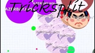 Agar.io Tricks! // Tricksplit, baiting, awesome splitrunning!