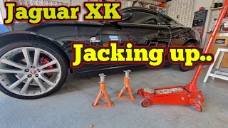 My method to Jack up the Jaguar XK |  Place Axle/Jack Stands | Advice