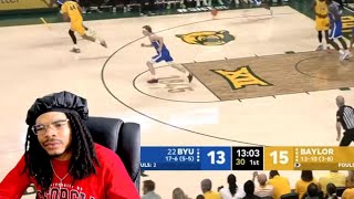 3 PEOPLE HAD 30!!! #22 BYU vs Baylor College Basketball (reaction)
