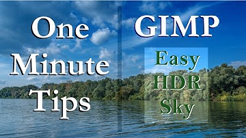 One minute tips - Gimp tutorial - Sky HDR effect