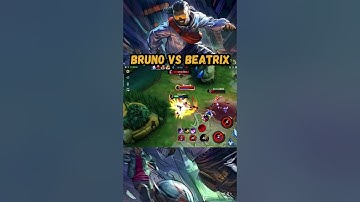BEATRIX VS BRUNO🔥 |MOBILE LEGENDS BANG BANG #mlbb #shortsvideo #bruno