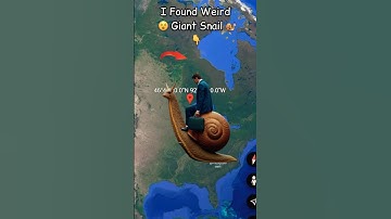 I Found Weird Giant Snail 🐌😱 on google maps and google earth!! #shorts #findexplorerearth