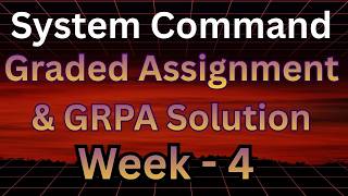 Celebrity System Command Week 4 Grpa Solutions | #assignment  #solution #iitmadras #week4 #systemcommand Profile