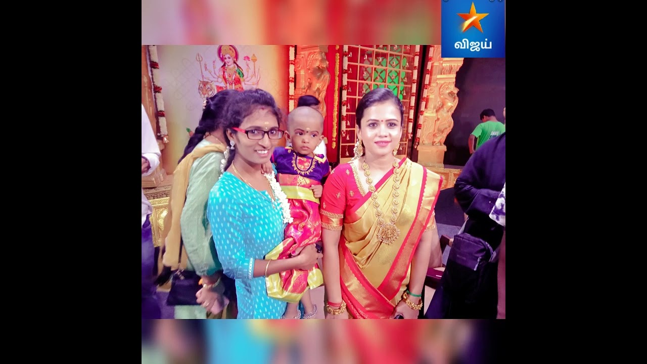 🥰We took a photo with ⭐ Vijay tv celebrities💞