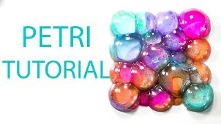 Bubbles Art Resin Petri Supernova Casting Alcohol Ink DIY Tutorial
