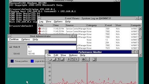 8 Minutes Of Windows NT 3.1 (86Box)