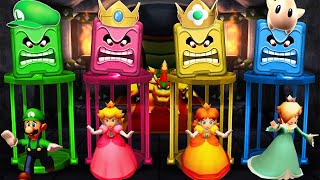 Мульт Mario Party The Top 100 Minigames Peach Vs Luigi Vs Rosalina Vs Mario Master Difficulty