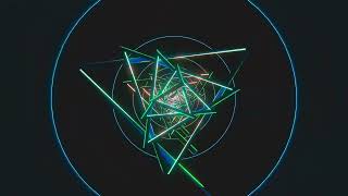 [4K] Flashing Triangle Vortex Loop - DJ Visuals