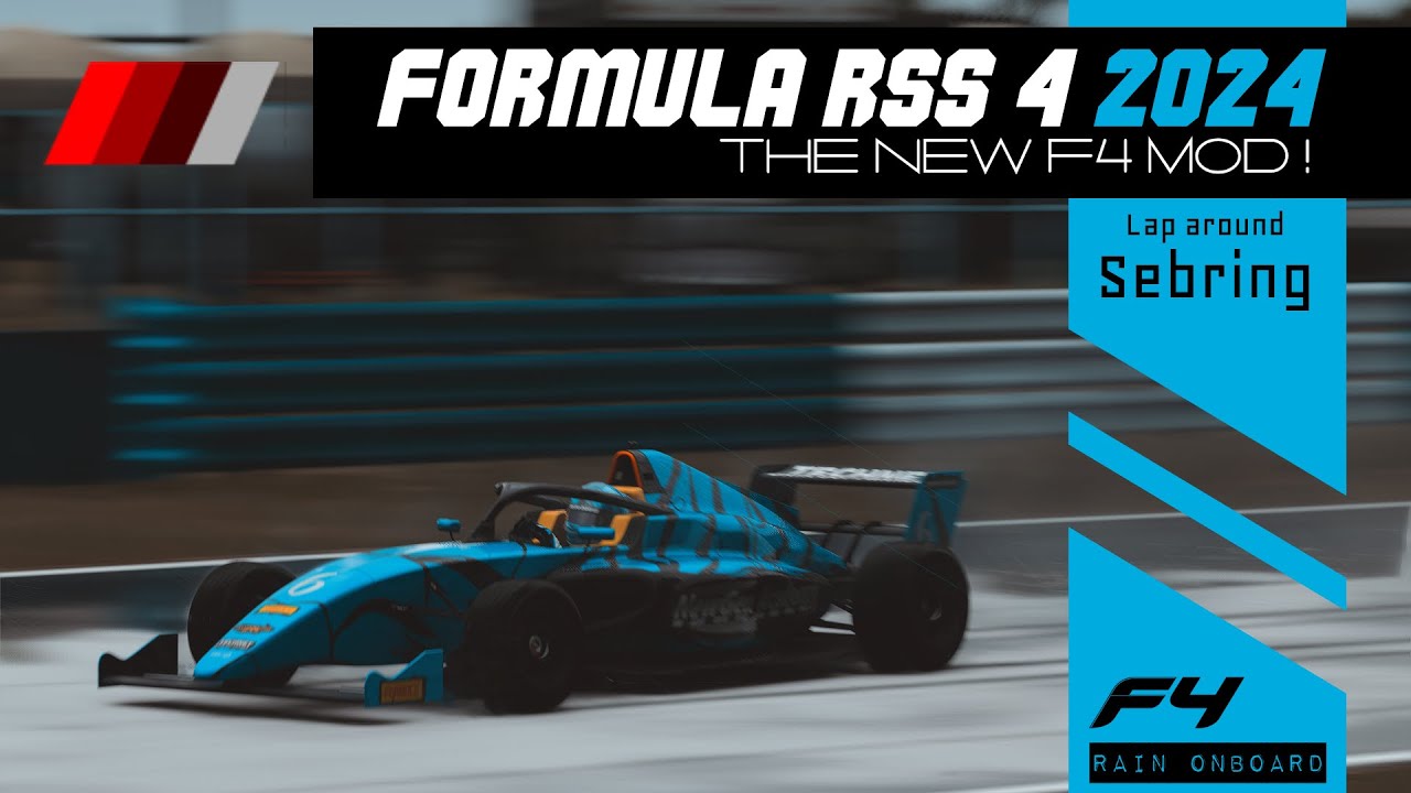 Formula Rss4 The NEW Formula RSS 4 2024 - Lap at rainy Sebring - AC - YouTube