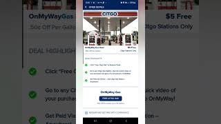 Onmyway will give you $5 back on your Citgo fuel up