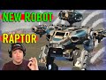 NEW Robot RAPTOR & Weapons... War Robots Test Server Gameplay WR