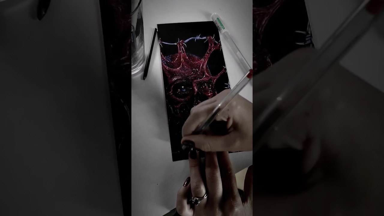 Having some relax. Drawing process. 