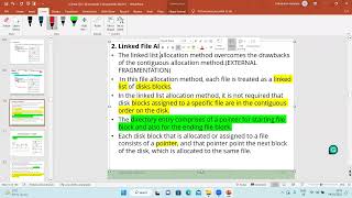 OS Day 7 Part 3 contiguous file space allocation