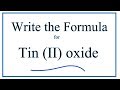 Tin Compounds and Ionic Charges