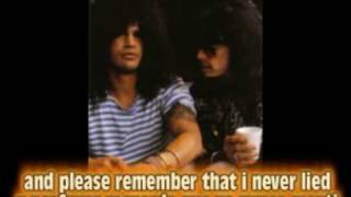 Guns'n roses don't cry subtitulos ingles - español chords