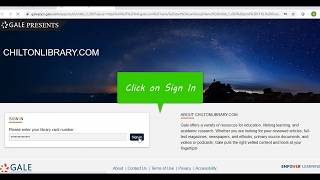 Chilton Auto Repair Database
