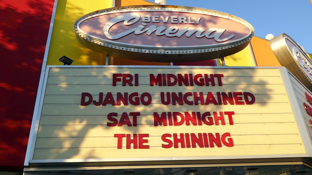 Quentin Tarantino Beverly Cinema The Shining Marquee Los Angeles California USA November 28, 2021
