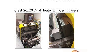 New Crest Embossing Press For Membrane Switch & Graphic Overlay