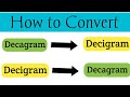 Conversion of Decagram To Decigram || Dag To dg || How To Convert  Decagram To Decigram