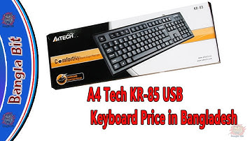 A4 Tech KR-85 USB Keyboard Price in Bangladesh ।।Bangla Bit