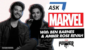 The Punisher's Ben Barnes and Amber Rose Revah | Ask Marvel