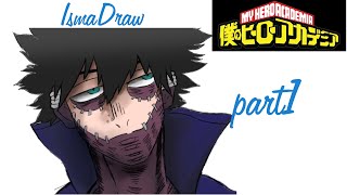 How To Draw Dabi from Boku no Hero Academia using Clip Studio Paint (Digital Art)part-1