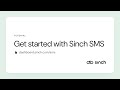 Get started with sinch sms