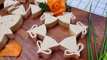 CÁCH THÁI GIÒ LỤA BÀY MÂM CỖ ĐẸP - TỈA HOA HỒNG BẰNG CÀ RỐT ĐƠN GIẢN