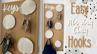 DIY easy air dry clay projects for home decor