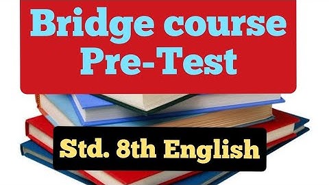 Bridge course pre-test 8th (English)
