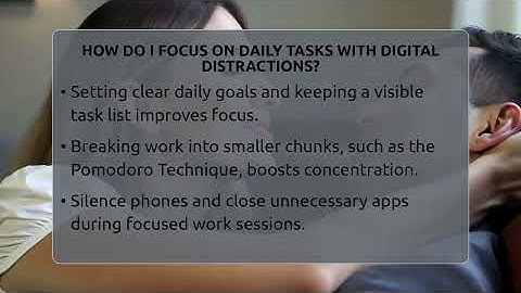 How Do I Focus On Daily Tasks With Digital Distractions? - The Personal Growth Path