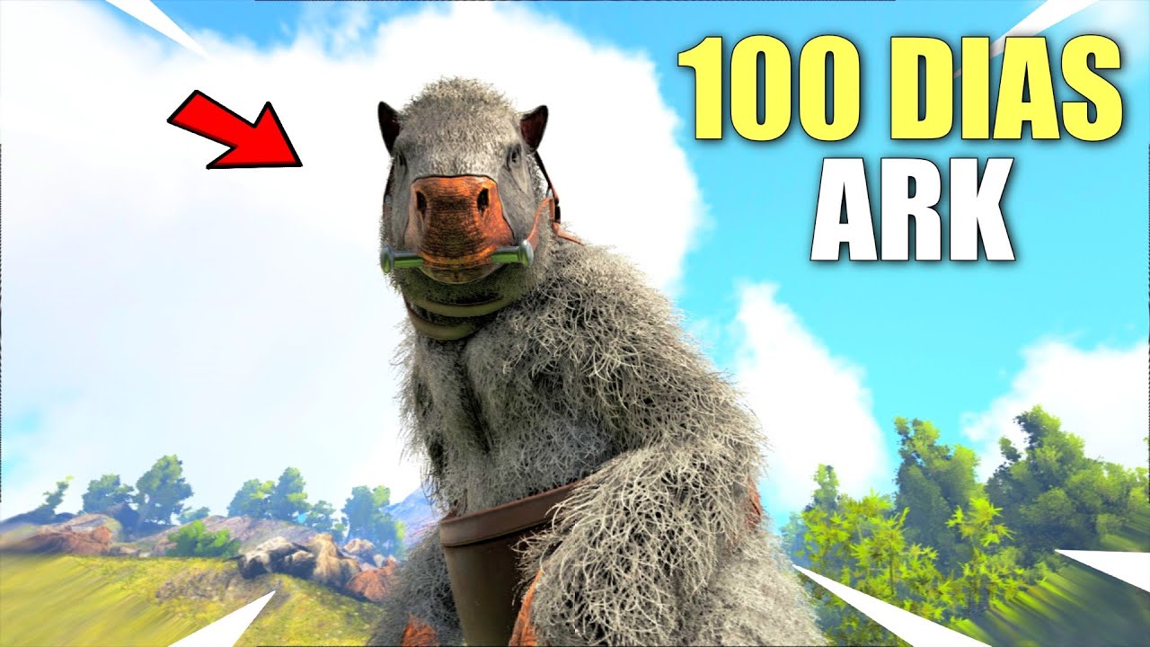 ¡SOBREVIVIENDO 100 DIAS en ARK Survival Evolved! | TAMEANDO BOSS DINOS ...