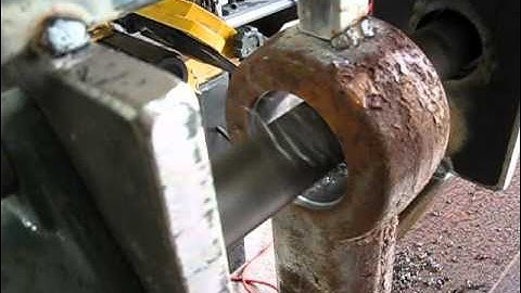 Home made Line boring machine video # 4