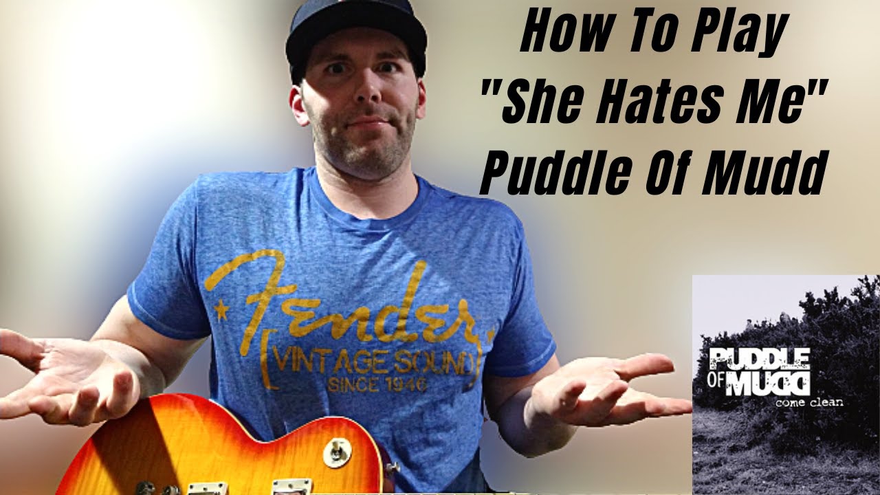 Как играть «She Hates Me» группы Puddle Of Mudd [Урок игры на гитаре]