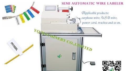 Semi Automatic Flag Label Machine for Wire Sticker Label Applicator machine à étiquettes de fil