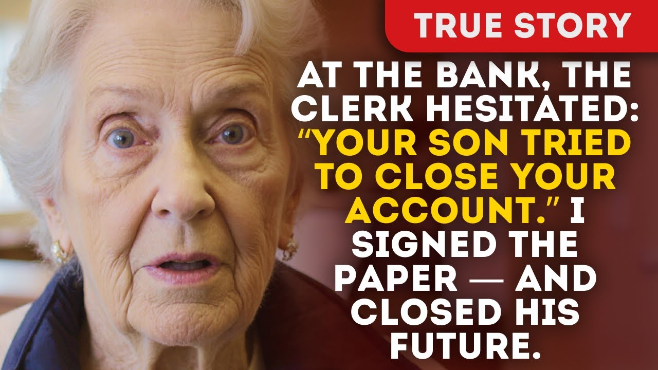 At The Bank, The Clerk Hesitated: “Your Son Tried To Close Your Account.” I Signed The Paper — And