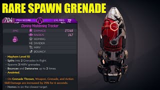 BL3 - LVL 72 - Cloning Maddening Tracker - Grenade Thrown - Mayhem 10