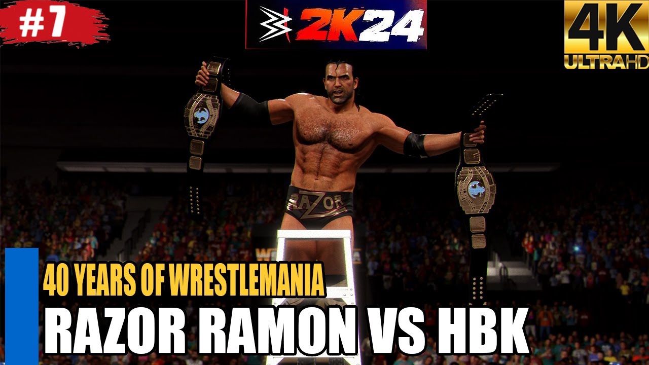 RAZOR RAMON VS SHAWN MICHAEL | WWE 2K24 SHOWCASE MODE | 40 YEARS OF ...