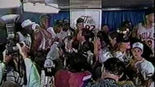 Bulls celebrate 2nd championship - 1992
