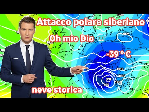 Video Meteo! Una tempesta di neve sta arrivando dal vortice polare siberiano con neve e gelo molto intensi