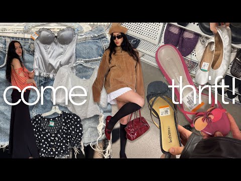 THRIFTING MY ENTIRE SUMMER WARDROBE / y2k come thrift with me ❤︎₊ ⊹ ♡