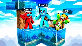 Atrapados en Un SKYBLOCK de AGUA en Minecraft!